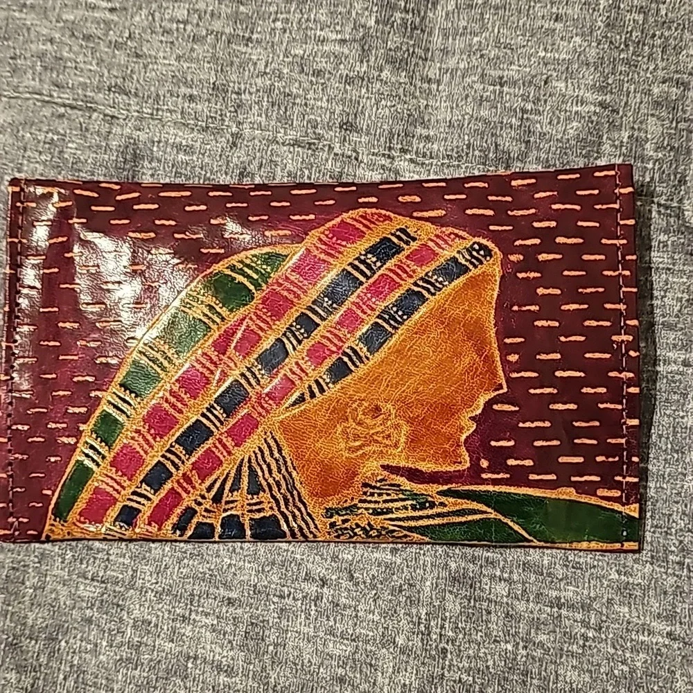1992 Set Vintage MTG Leather Wallet Clutch w Pockets with 2 accessories